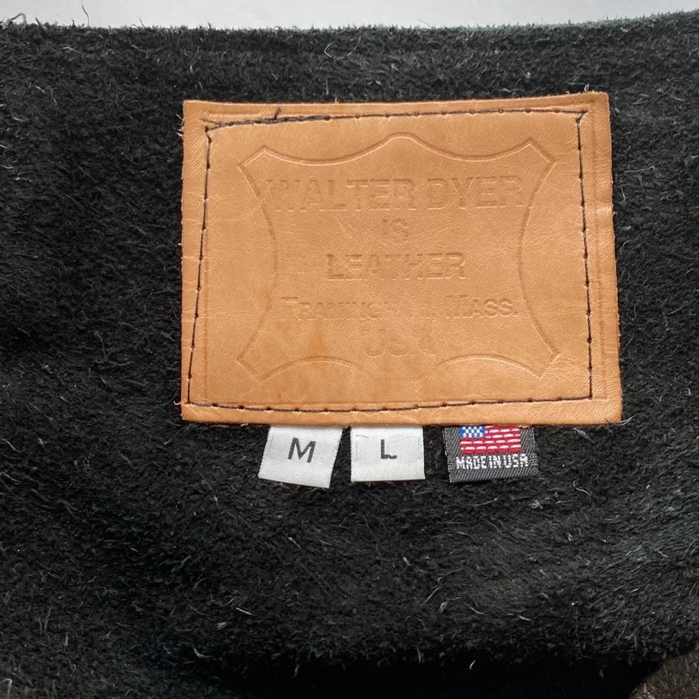 Unisex Leather Chaps from Walter Dyer Leather in Framingham, MA, size M/L - Picture 9 of 11